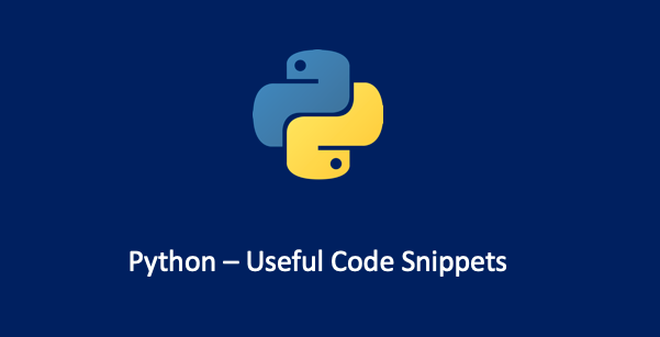 Python Useful Code Snippets, Part One | by Tony | Geek Culture | Medium