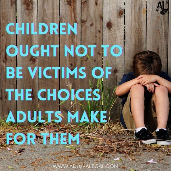 If a child’s parents get divorced and the child is forced to choose a