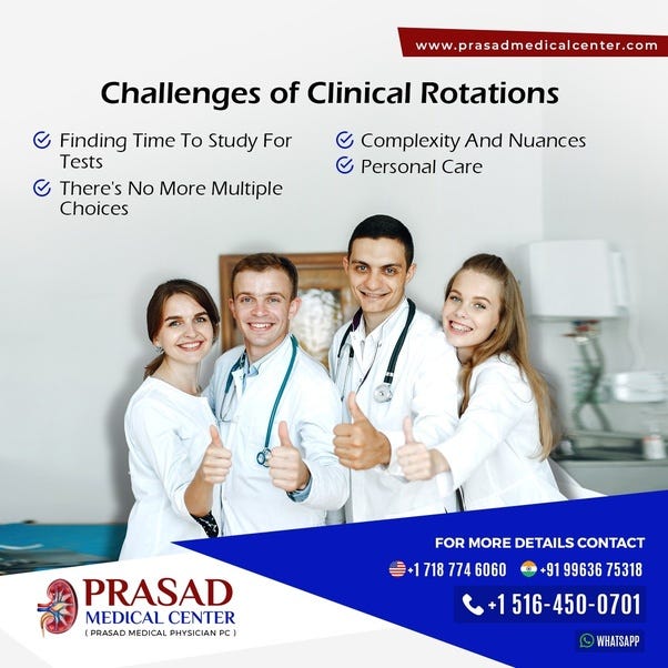 Prasad Medical Center, Clinical Rotations for International Medical Students in USA,
 Clinical Rotations for Nursing Students,
 Internal Medicine Clinical Rotations in Brooklyn,
 Clinical Rotations for Immigration Students in USA,
 US Clinical Rotations for Img Medical Students,