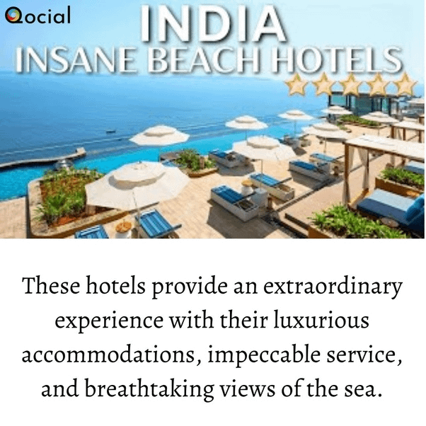 Top hotels in india are established near the sea by raghavkhandelwal