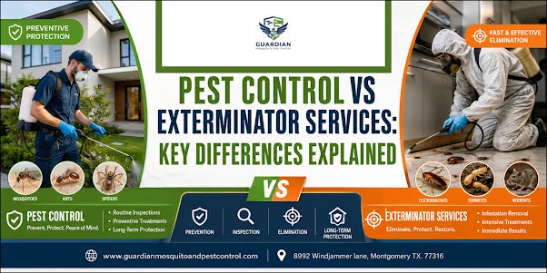 Pest Control vs Exterminator Services: Key Differences Explained