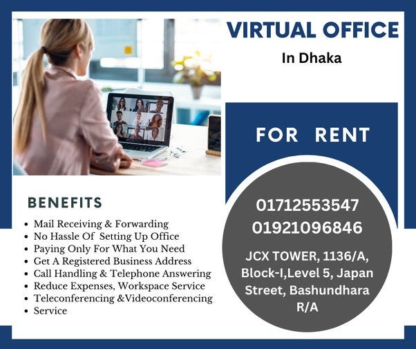 Virtual Office Rent In Dhaka. Experience The Benefits Of Renting A