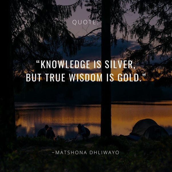 Wisdom Is Better Than Gold