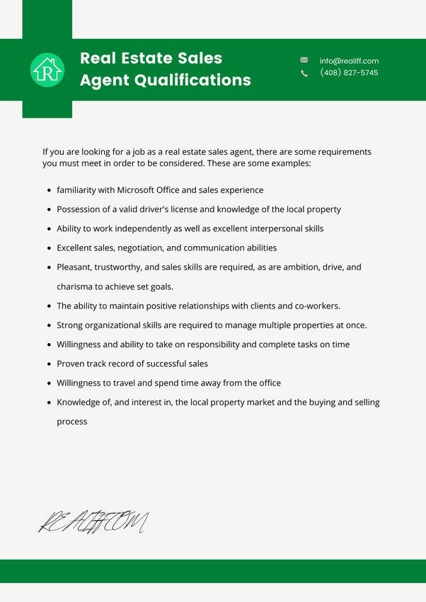 Real Estate Sales Agent Qualifications — Required Skills, Knowledge