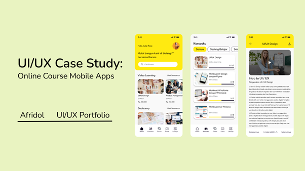 UI/UX Case Study: Online Course Mobile App | by Afridol | Medium