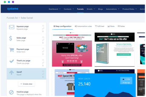 system.io funnel builder