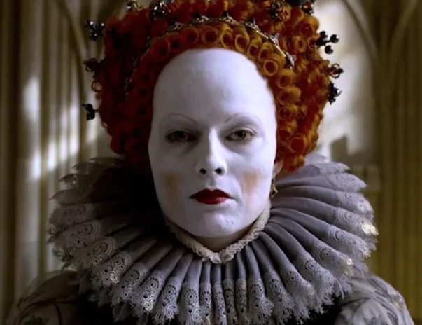 The behind Queen Elizabeth's white 'clown makeup | by Libby-Jane Medium
