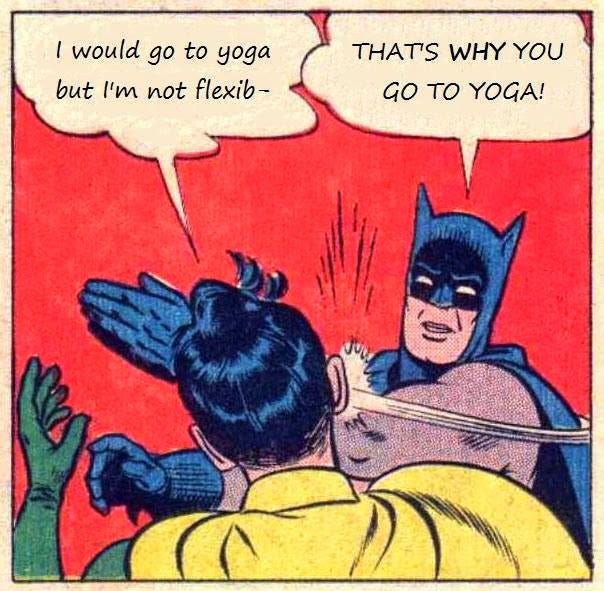 I'm not good at yoga.”, by Irene Au, Design Your Life