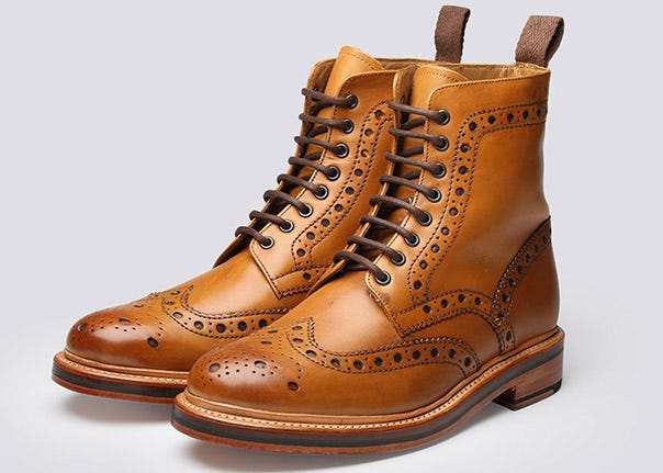 mens brogue ankle boots
