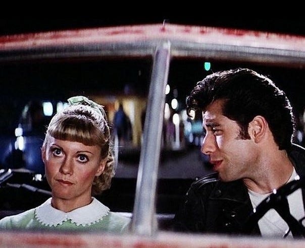 Grease (1978) : Costume Review. From tea-length dresses to high-waisted… |  by Nandini Khetan | Medium