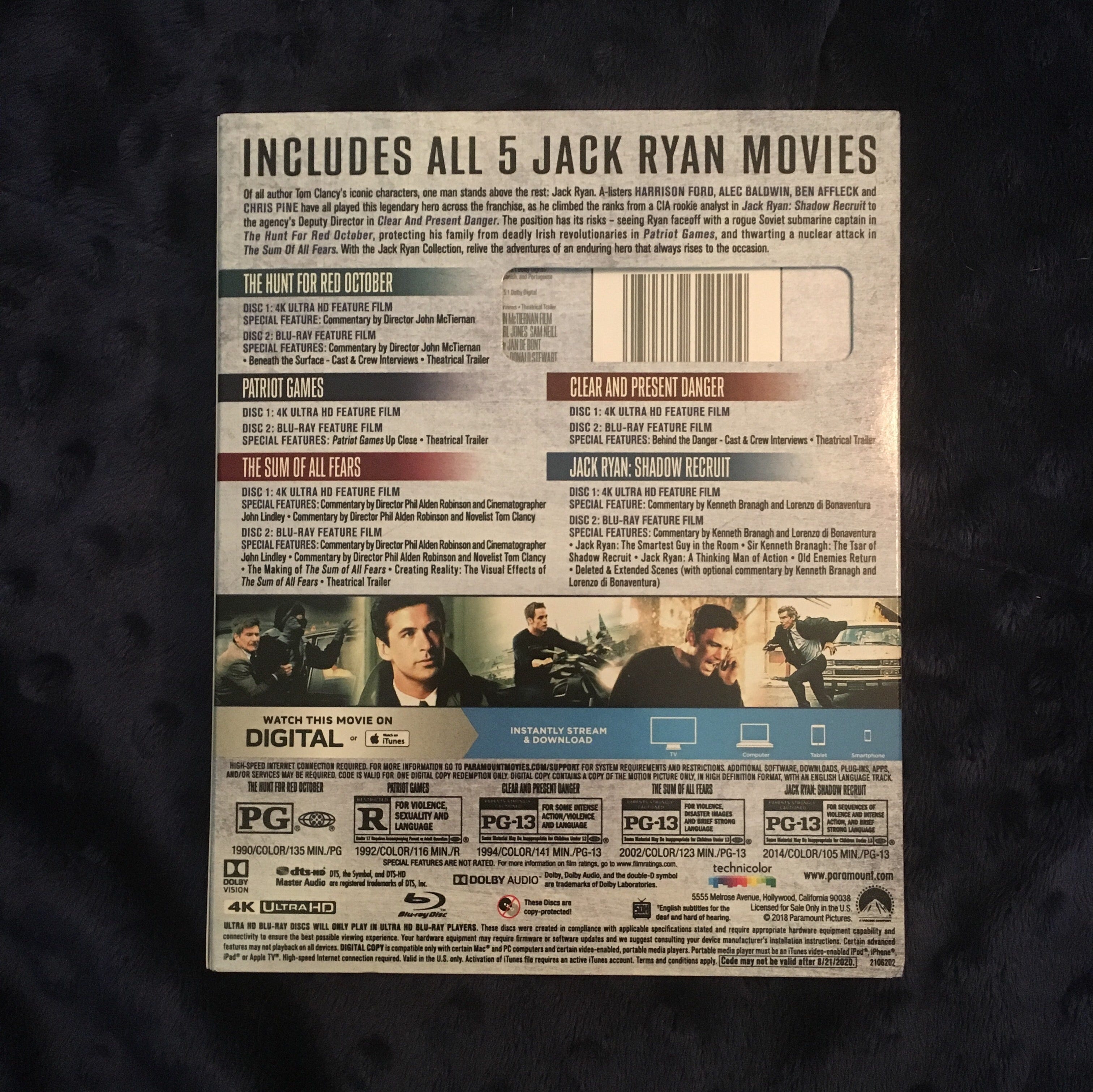JACK RYAN 4K Collection Part 1 — The Original Trilogy - Cinapse