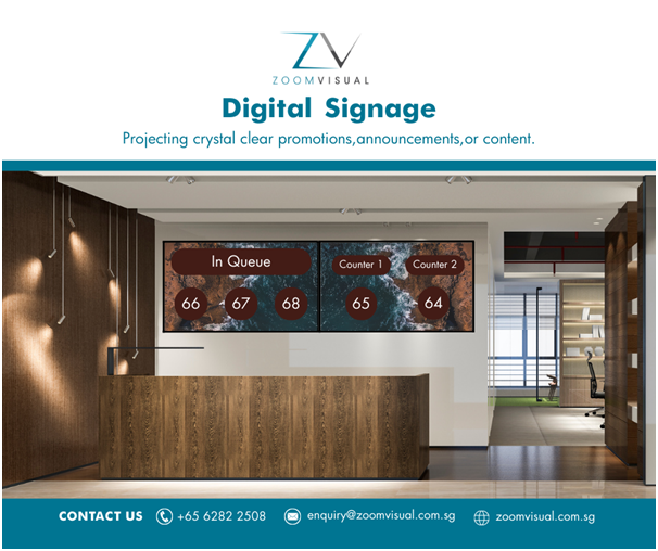 Revolutionise your business with Zoom Visual’s digital signage, best
