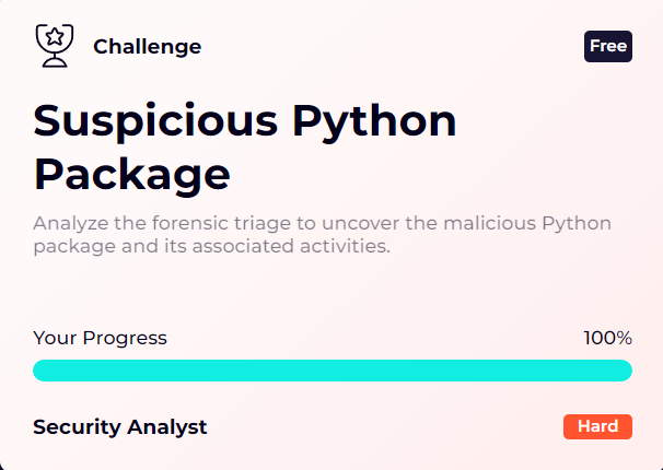 [LetsDefend Write-up] Suspicious Python Package | by Chicken0248 ...