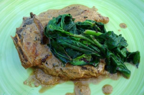 How To Make Pork chops with cider and spinach | Recipe - All Recipes