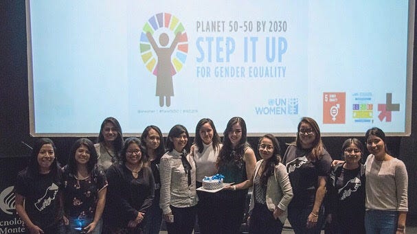 Jornadas para la Equidad de Género. Invitada de ONU MUJERES junto con grupo estudiantil HEFORSHE ITESM PUEBLA. 9 de Marzo 2018.