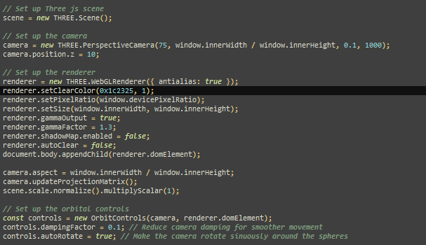 Three.js Particle Space Case Study | by Chaz Merritt | Dec, 2023 | Medium