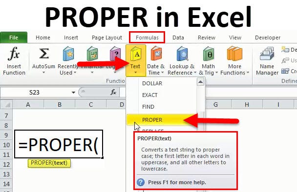 Cara Menggunakan Fungsi PROPER di MS Excel | by Satria Excel | Medium