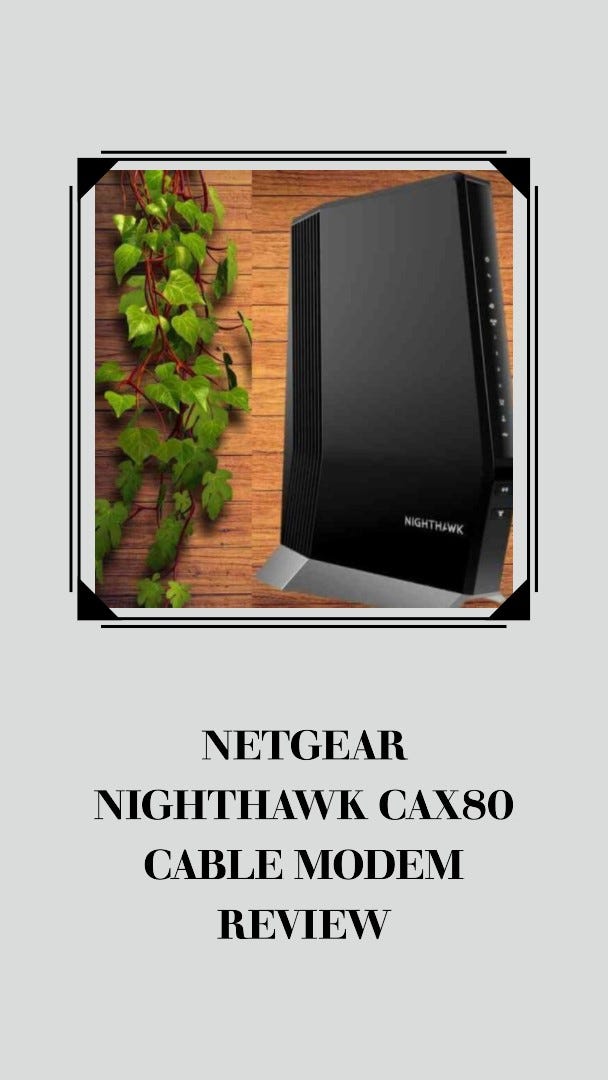 Netgear Nighthawk CAX80 Cable Modem by Arafat Bidyut Medium