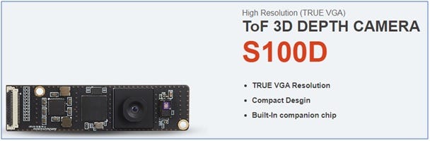 High Resolution (TRUE VGA) ToF 3d Depth Camera S100D | Cube-eye
