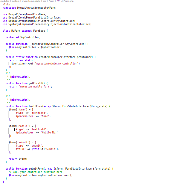 Drupal Form Integration with Controller Functions | by Rohit Rana | Nov ...