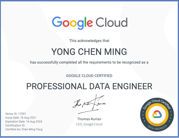 Google Cloud - Insinyur Data Profesional