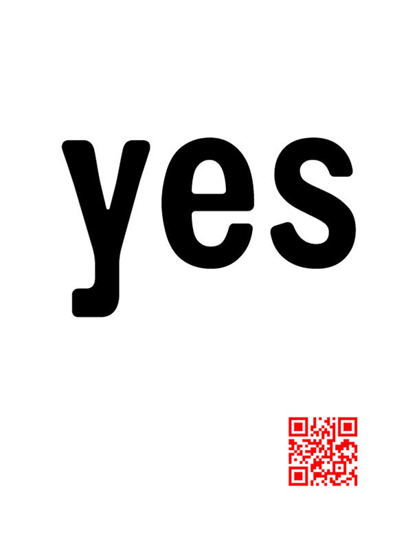 Yes: a poetic experience artwork