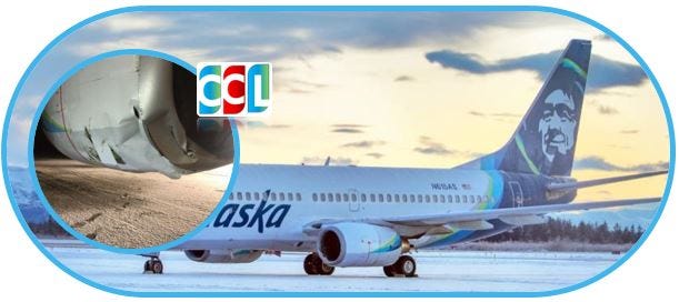 A bear is hat by Alaska Airlines fight during landing on runway