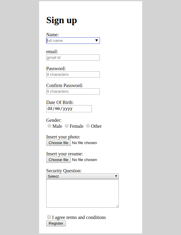 HTML Project: Basic Google Form. I created my first basic html project ...