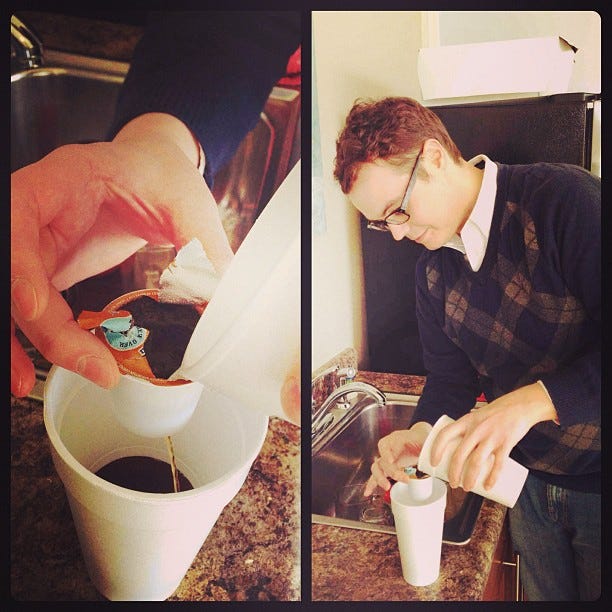 A pour-over brewing system for K-Cups, by Andy Welfle