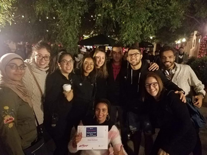 Group photo outside.