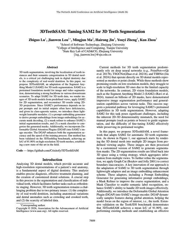 SAM2 Meets Dentistry: Bridging the 2D-to-3D Gap in Automated Tooth Segmentation