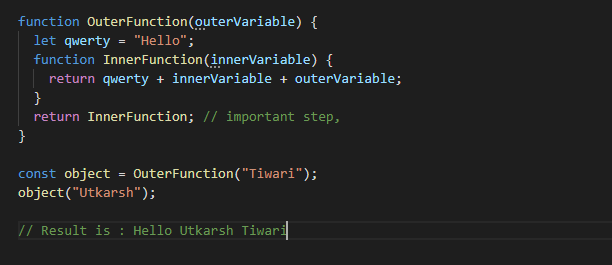 JavaScript — Closures. Closure is the important concept for… | by ...