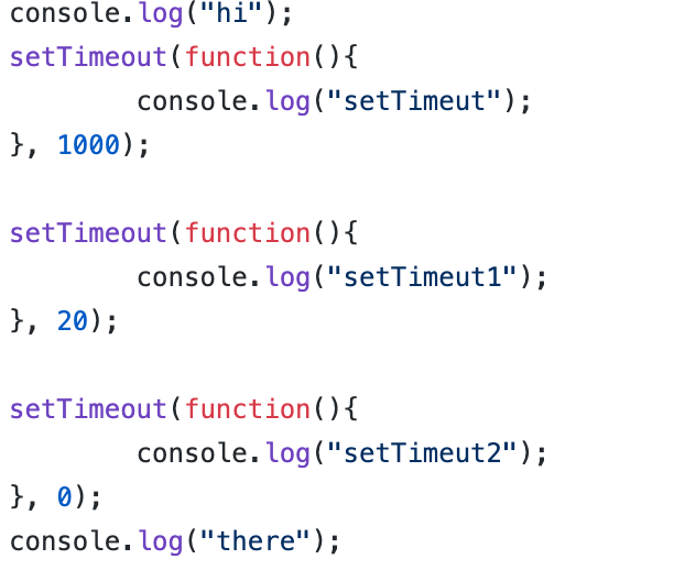 setTimeout with time 0. What does it really mean? | by Elakya | Medium