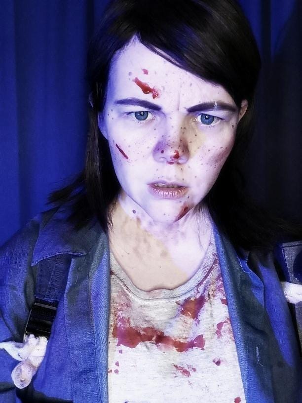 My friend did a cosplay of Ellie from The Last of Us 2