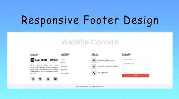 responsive footer design
