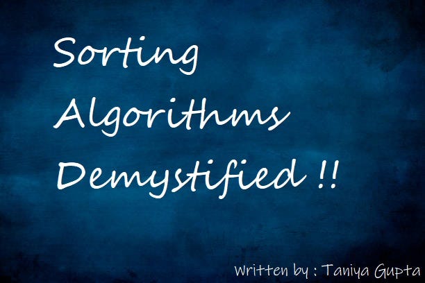 Sorting Algorithms Demystified. All common sorting algorithms at one ...