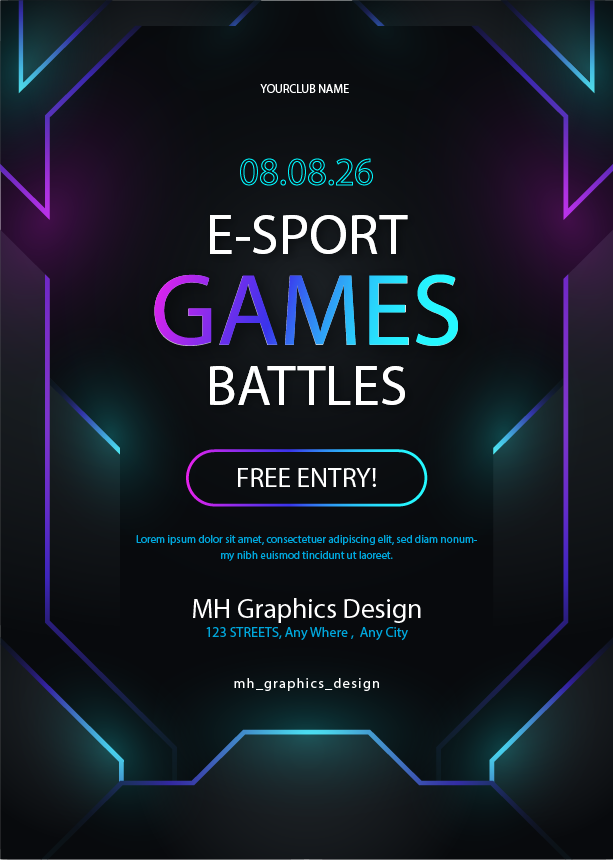 Level Up Your Event with Stunning Gaming Flyers 🎮🔥