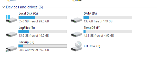 Diskpartition SQL-Server