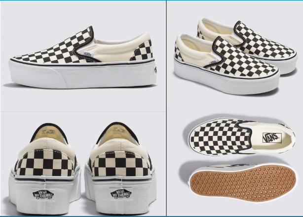 Vans Classic Slip-On Stackform sneakers in checkerboard