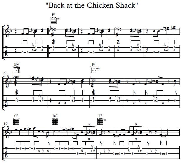 How To Play Back At The Chicken Shack By Jimmy Smith | by Guitar Control |  Medium