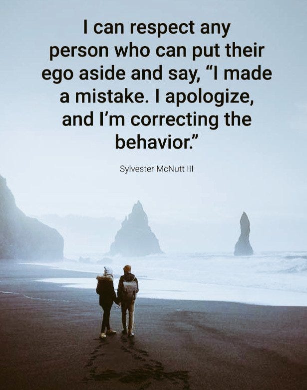 Accepting Mistakes And Apologizing Frees Mental Strain And Catalyzes