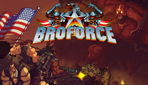 Broforce - paying respects to Satan