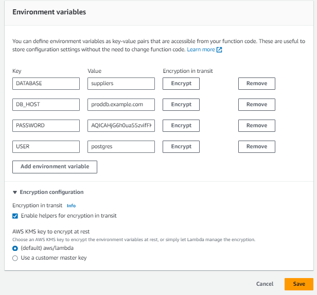Secure Secrets in Lambda function | by Leo Cherian | Medium