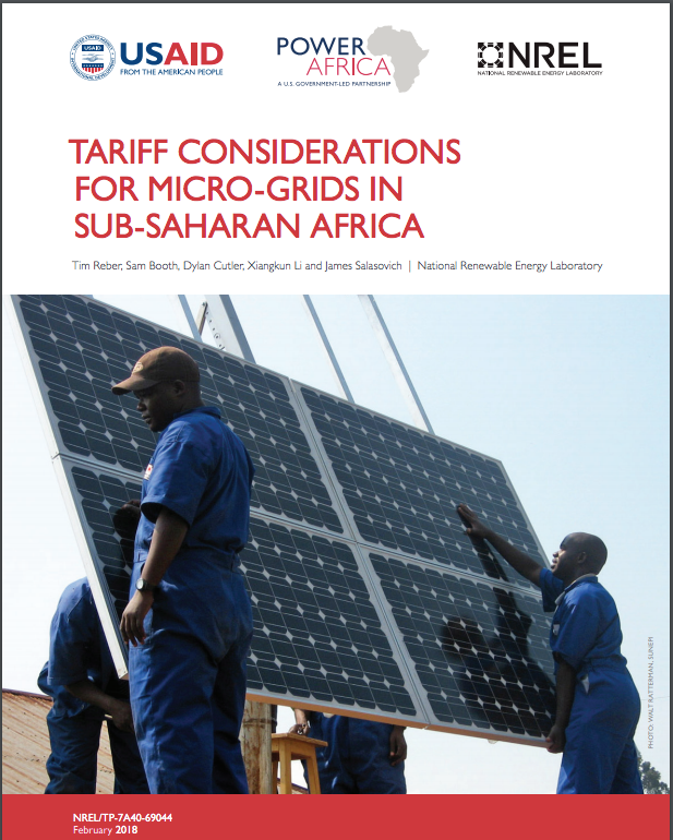 NREL Takes a Look at Micro-grid Tariff Considerations in Africa 