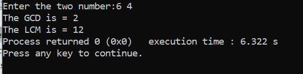 GCD & LCM Program using loop(C-Program) by Solayman