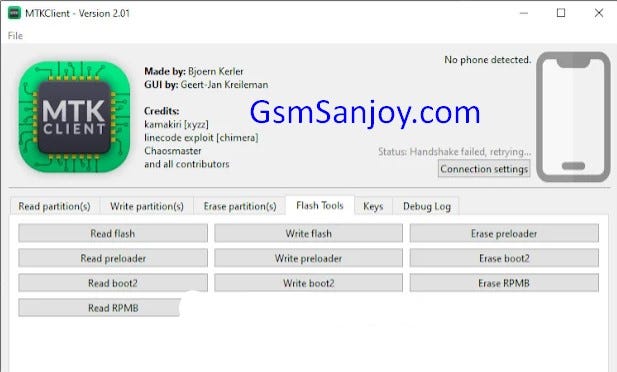 MTKCLIENT Tool V2.0.1 GUI interface 2024 Download | by GSM SANJOY | Jun ...