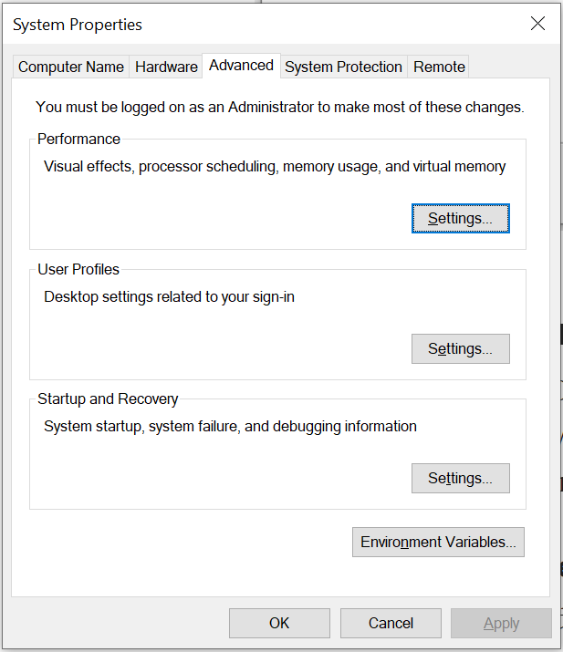 Environment Variable system prompt screenshot