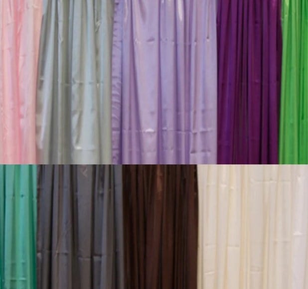Polyester Bridal Satin Backdrop/Drape. Curtain Panel with 4