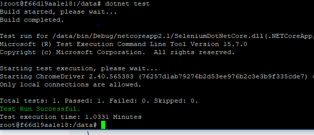 Selenium in Docker with DotNetCore Chrome in Linux and Headless Mode ...